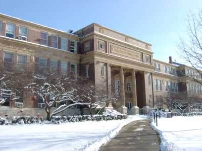 Davenport Hall in Snow